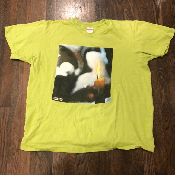 supreme candle tee grey